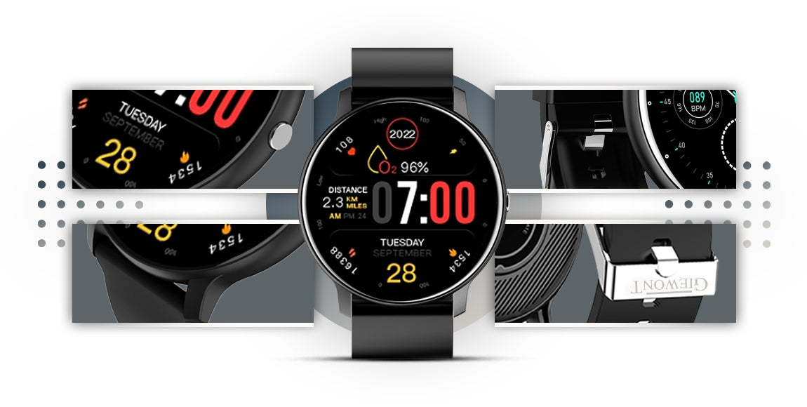 Smartwatch GIEWONT Czarny GW120-2 Pro