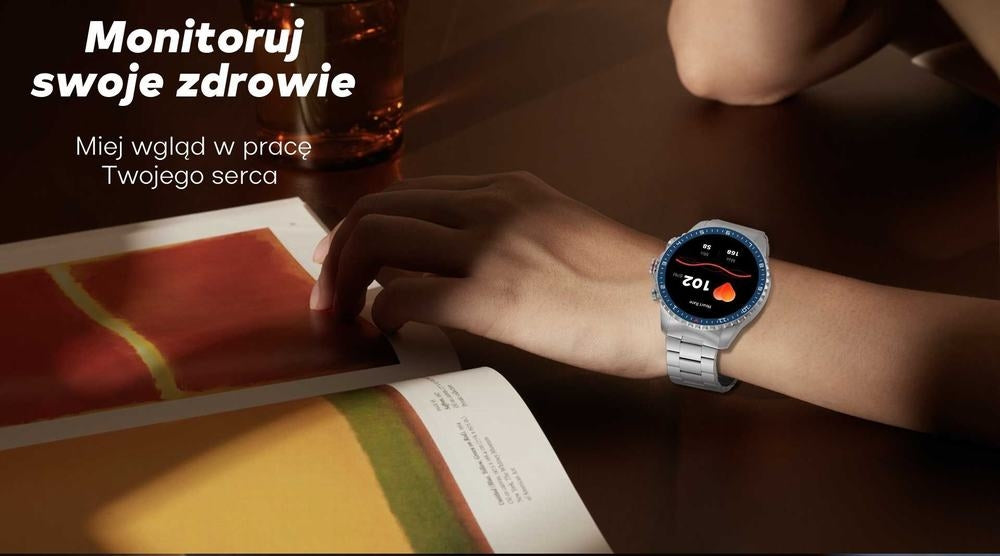 Smartwatch Męski GRAVITY GT16-2 Black / Czarna Bransoleta