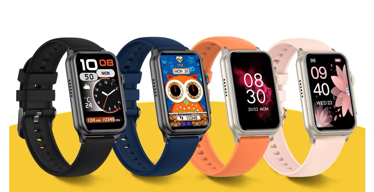 Smartwatch Damski RUBICON RNCF06 Tytan/Orange SMARUB221