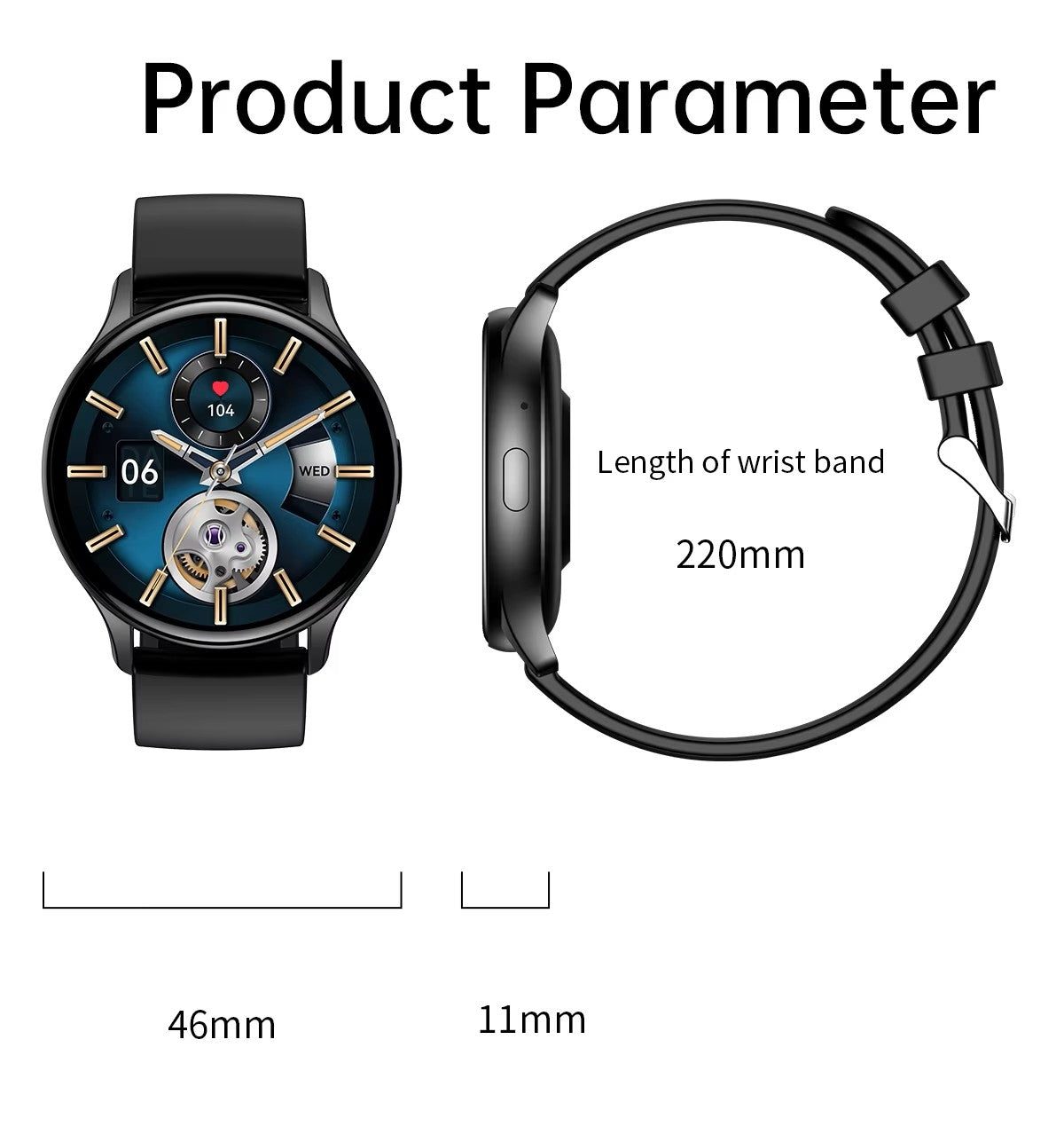 Smartwatch Damski RUBICON RNCF11 Silver/Grey SMARUB242