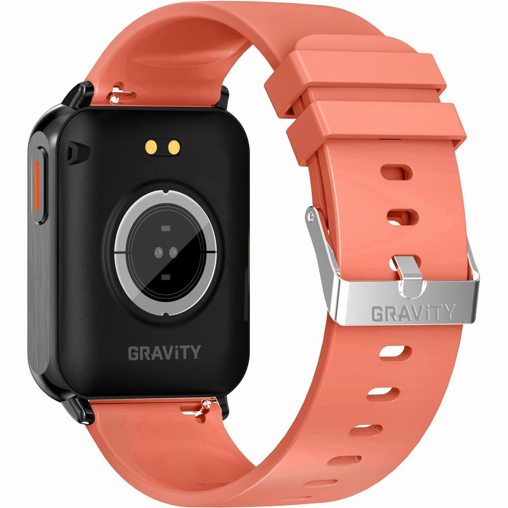 Smartwatch Gravity Czerwono Czarny 2 Paski GT17-10