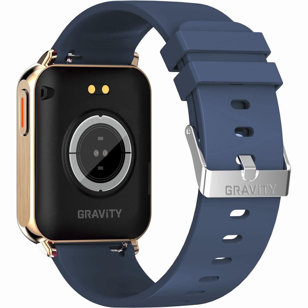 Smartwatch Gravity Różowe Złoto Granatowy 2 Paski GT17-2