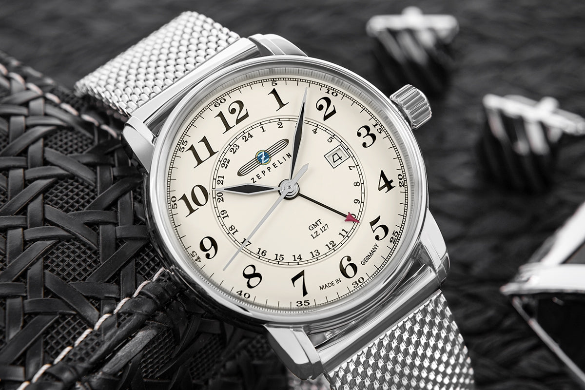 Zegarek Męski ZEPPELIN LZ127 Graf Zeppelin GMT 7642M-5 + BOX