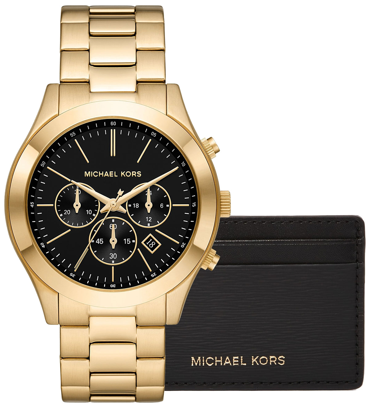 Zegarek Męski + Etui na karty MICHAEL KORS MK1076SET + BOX