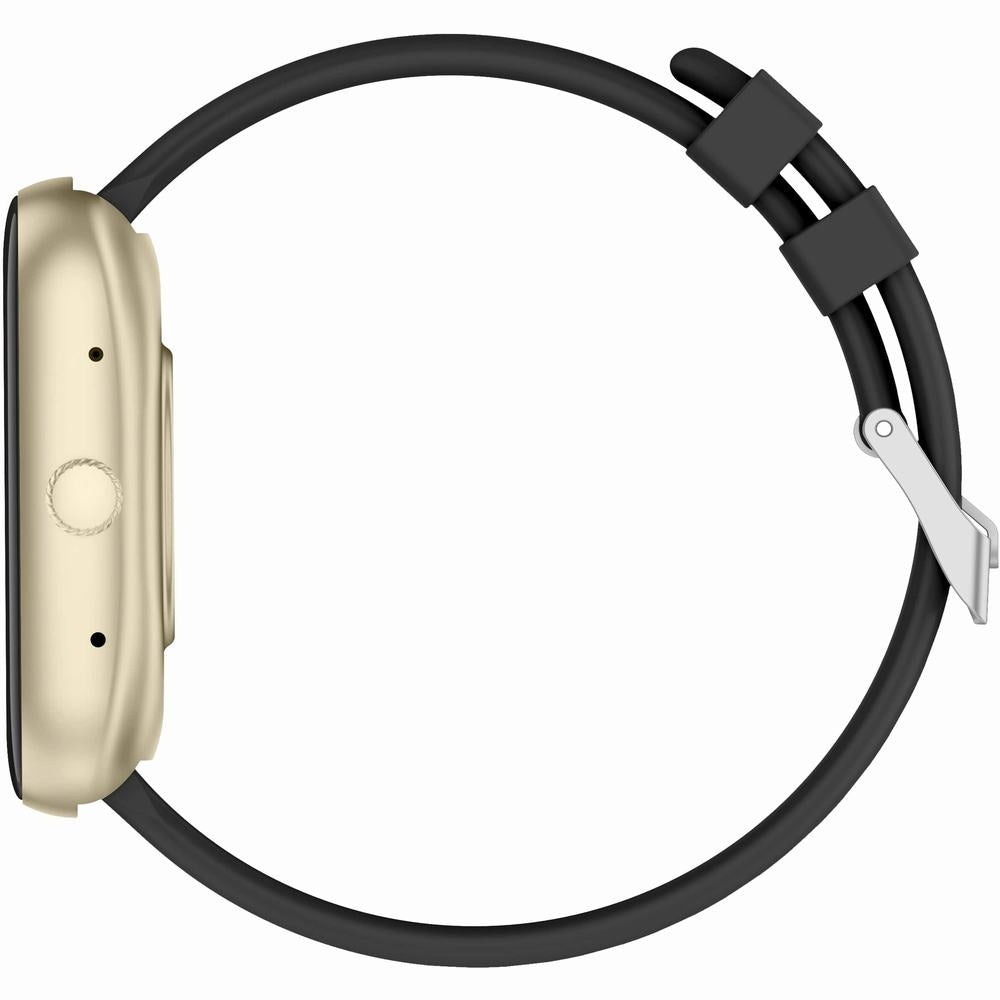 Smartwatch Damski GRAVITY GT18-7 Beżowy Pasek Silikonowy + Czarny Pasek