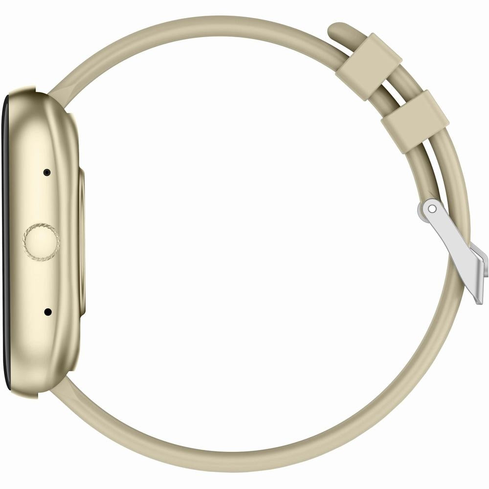 Smartwatch Damski GRAVITY GT18-7 Beżowy Pasek Silikonowy + Czarny Pasek