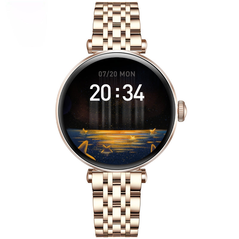 Smartwatch Gravity Różowe Złoto Czarny 2 Paski GT26-6