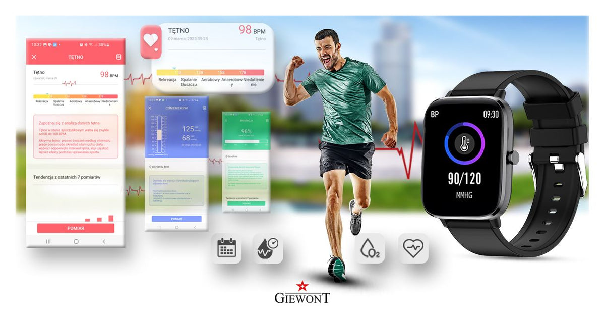 Smartwatch Giewont Czarny GW230-2