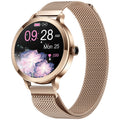 Smartwatch Damski VELTORI VT340-1 Złota Bransoleta + Różowy Pasek Silikonowy
