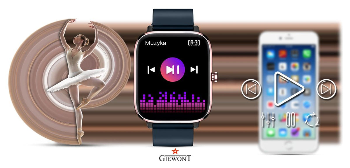 Smartwatch Giewont Różowo-Granatowy GW230-5