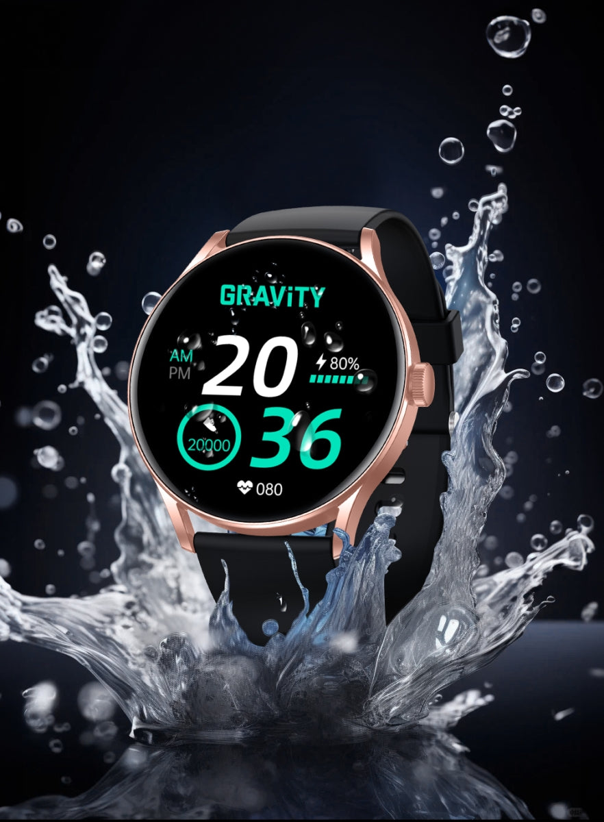 Smartwatch Gravity Czarno Różowy GT2-2 PRO