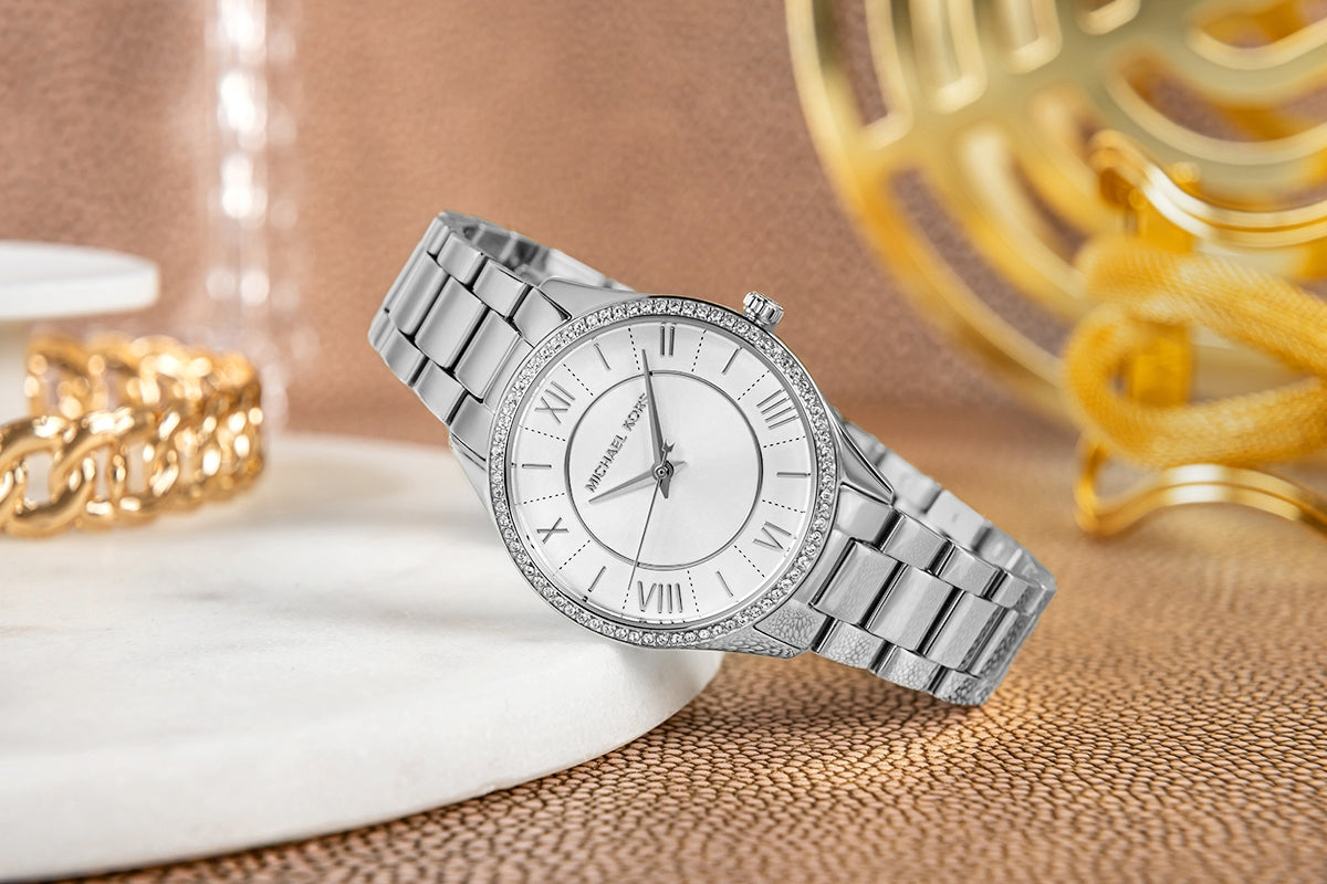 Zegarek Damski Michael Kors Lauryn + biżuteria MK4851SET + BOX