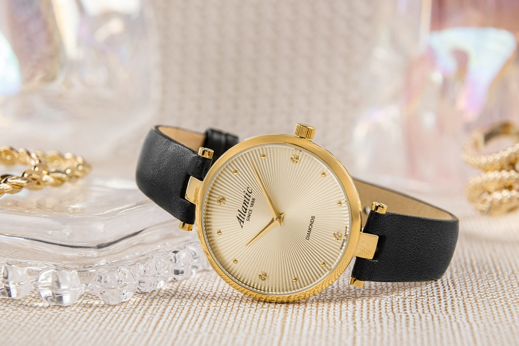 Zegarek Damski Atlantic Royal Diamonds 29044.45.37 + BOX