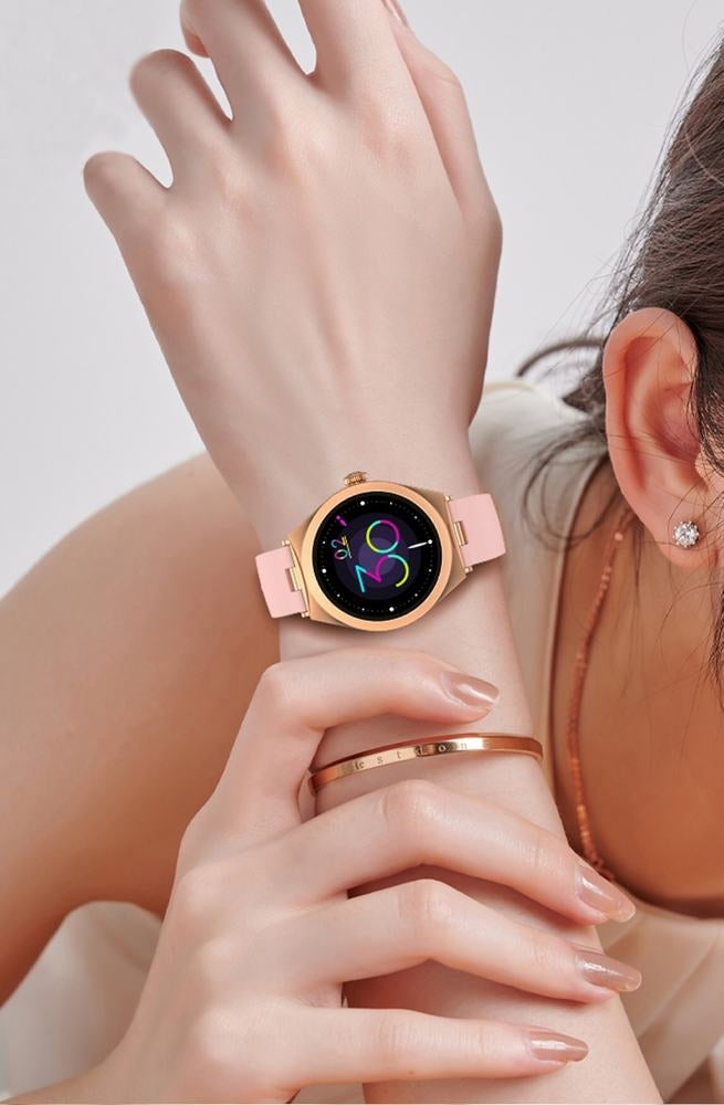 Smartwatch Gravity Różowe Złoto Różowy GT25-2