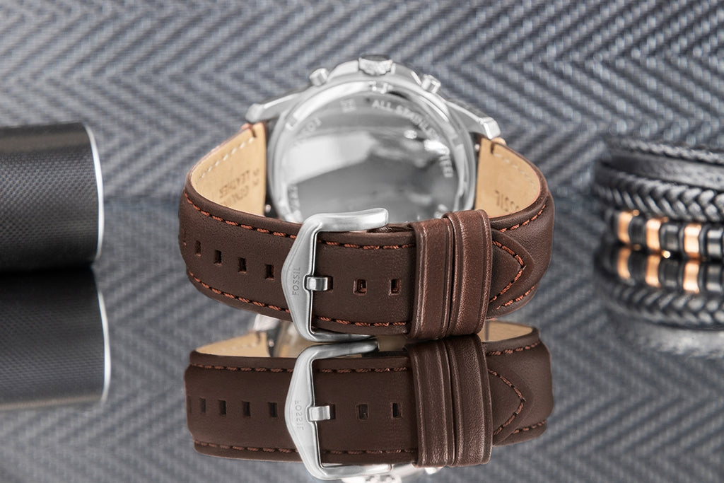 Zegarek Męski FOSSIL Grant Leather FS4735 + BOX