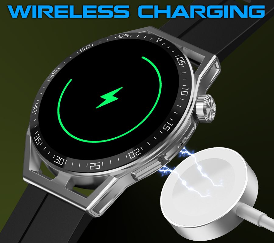 Smartwatch  Rubicon RNCE88-2 Czarny- Czarny Pasek Silikonowy + Czarna Bransoleta