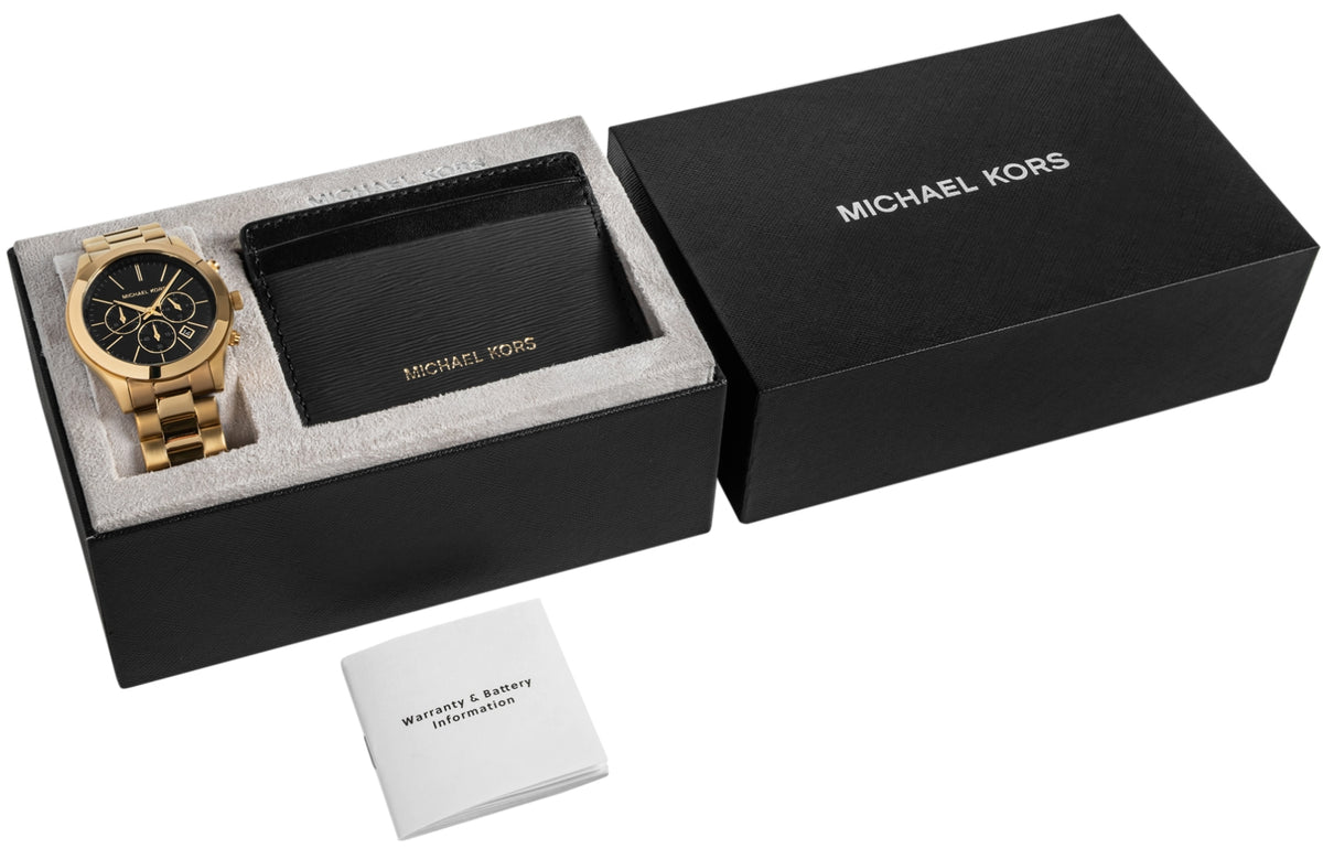 Zegarek Męski + Etui na karty MICHAEL KORS MK1076SET + BOX