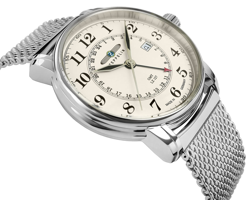 Zegarek Męski ZEPPELIN LZ127 Graf Zeppelin GMT 7642M-5 + BOX